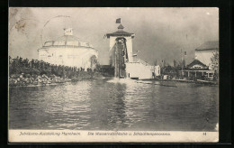 AK Mannheim, Jubiläums-Ausstellung, Die Wasserrutschbahn Und Schlachtenpanorama, Rundbau  - Esposizioni