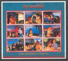 Disney Guyana 1995 Pocahontas Sheetlet #4 MNH - Disney