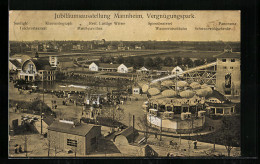 AK Mannheim, Jubiläumsausstellung 1907, Vergnügungspark Mit Wasserrutschbahn  - Esposizioni