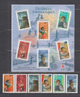 France 2003 - Destinees Romanesques - YT 3588/93 + BF 60, Neufs** - Unused Stamps