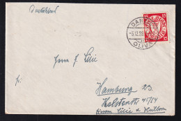 Wappen 15 Pfg.  Auf Brief Ab Danzig-Oliva 3.12.29 Nach Hamburg 23 - Other & Unclassified