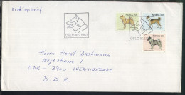 Norwegen 1975/83 9 Verschiedene FDC, 2x Ohne Anschrift, 7x Nach Wernigerode/DDR - Entiers Postaux