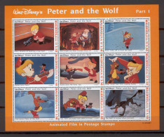 Disney Maldives 1993 Peter And The Wolf Sheetlet #1 MNH - Disney