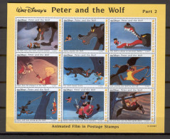 Disney Maldives 1993 Peter And The Wolf Sheetlet #2 MNH - Disney