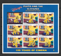 Disney Maldives 1996 Pluto And The Flypaper Sheetlet #1 MNH - Disney