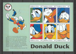 Disney Maldives 1999 Donald Duck MS MNH - Disney