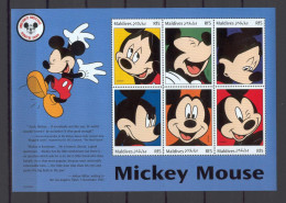 Disney Maldives 1999 Mickey Mouse MS MNH - Disney