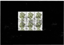 GRAN BRETAGNA ,"Effigie Regina Elisabeta II",blocco Di 6 ,usato ,qualita Ottima - Used Stamps