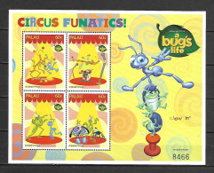 Disney Palau 1998 A Bug's Life Sheetlet #3 MNH - Disney