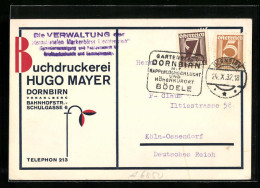 AK Dornbirn, Buchdruckerei Hugo Mayer Bahnhofstr., Schulgasse 6  - Other & Unclassified