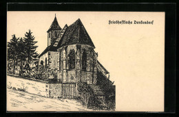 Künstler-AK Denkendorf, Friedhofkirche  - Autres & Non Classés