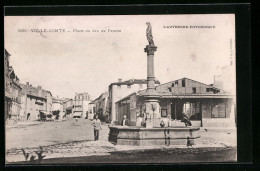 CPA Vic-le-Comte, Place Du Jeu De Paume  - Vic Le Comte