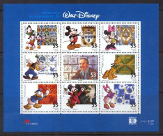 Disney Portugal 2001 Walt Disney Sheetlet MNH - Disney