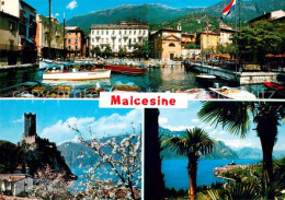 73622516 Malcesine Lago Di Garda Hafen Burg Panorama Malcesine Lago Di Garda - Other & Unclassified