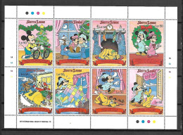Disney Sierra Leone 1998 Cristmas Sheetlet #1 MNH - Disney