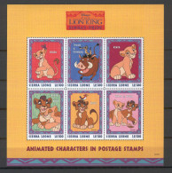 Disney Sierra Leone 1998 Lion King Sheetlet #1 MNH - Disney