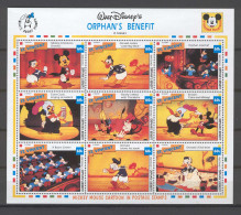 Disney St Vincent 1992 Orphan's Benefit Sheetlet MNH - Disney