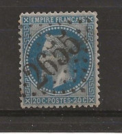 N 29A Ob Gc2655 - 1863-1870 Napoléon III Con Laureles