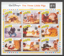 Disney St Vincent 1995 The Three Little Pigs - Year Of The Pig Sheetlet MNH - Disney