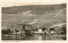 73622046 Ruedesheim Rhein Mit Nationaldenkmal Ruedesheim Rhein - Ruedesheim A. Rh.