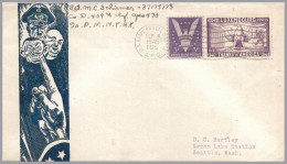 LUXEMBOURG - USA 1945 - US APO 165 [St. Villary En Caux, France] - 4.20F+4.80F Thanks To America With 3c US Victory - Lettres & Documents