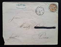 Preussen 1865, Umschlag Berlin Nach Pirna Mi U28 - Postal  Stationery