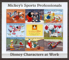 Disney St Vincent Gr 1996 Mickey's Sports Professionals Sheetlet MNH - Disney