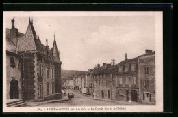 CPA Ardes-sur-Couze, La Grande Rue Et Le Chateau  - Other & Unclassified