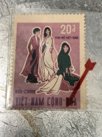 SOUTH VIETNAM Stamps(1969-LA FEMME PHU NU-20d) Piled ERROR(printing)-1 STAMPS Vyre Rare - Viêt-Nam