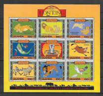 Disney Uganda 1994 Lion King Sheetlet #1 MNH - Disney