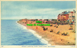 R594227 Southsea. Beach Looking West From Pier. Tuck - Wereld