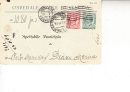 ITALIA 1919 - Cartolina Ospedale Di Venezia A Diano Marina - Storia Postale