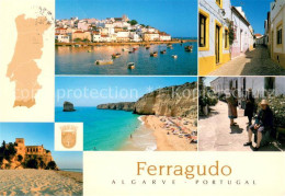 73620573 Ferragudo Kuestenort Algarve Strand Ortsmotive Ferragudo - Sonstige & Ohne Zuordnung