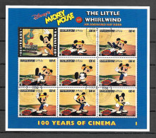 Disney Maldives 1996 The Little Whirlwind Sheetlet #1 USED - CTO - Disney