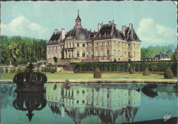 Env. De Melun - Vaux Le Vicomte - Reflet Du Château Dans Le Bassin  - Griffe Linéaire D'oblitération à L'arrivée - (P) - Vaux Le Vicomte