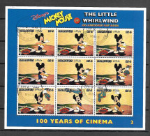 Disney Maldives 1996 The Little Whirlwind Sheetlet #2 USED - CTO - Disney
