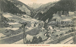 73620501 St Jodok Oesterreich Panorama Mit Kehrtunnel Eisenbahn Alpen St Jodok O - Other & Unclassified