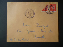 TP Sur Lettre N° 514 + Tp Coupé - 1941-42 Pétain