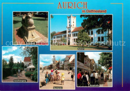 73619929 Aurich Ostfriesland Schlosspark Schloss Carolinengang Marktplatz Burgst - Aurich