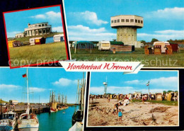 73619911 Wremen Hotel Aussichtturm Fischerboote Strand Wremen - Sonstige & Ohne Zuordnung