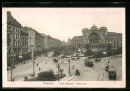 AK Budapest, Gare De L`Est, Strassenbahn  - Tranvía