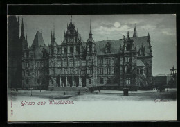 AK Wiesbaden, Motiv Vom Rathaus  - Wiesbaden