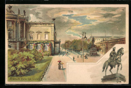 Lithographie Berlin, Unter Den Linden  - Mitte