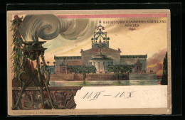 Lithographie München, II. Kraft- Und Arbeitsmaschinen-Ausstellung 1898, Restaurant  - Expositions