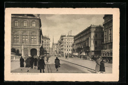 AK Wien, Kärntnerstrasse, Strassenpartie Mit Passanten Und Stefansdom  - Autres & Non Classés