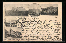Vorläufer-AK Coburg, 1894, Gesamtansicht Mit Burgberg, Rosenau, Ehrenburg  - Coburg
