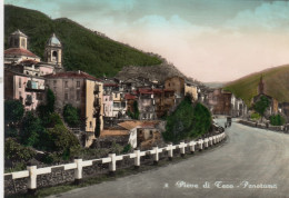 PIEVE DI TECO-IMPERIA-PANORAMA-CARTOLINA VERA FOTOGRAFIA-VIAGGIATA IL 27-8-1956 - Imperia