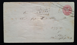 Preussen 1867, Umschlag HOHENFINOW Mi U26A - Postwaardestukken