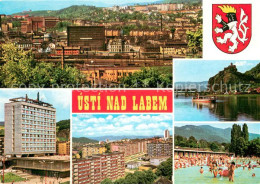 73619745 Usti Nad Labem Stadtpanorama Schloss Strekov Interhotel Bohemia Wohnsie - Tsjechië