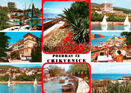 73619606 Crikvenica Kroatien Motive Hafen Kanal Strand Restaurant Terrasse Crikv - Croatia